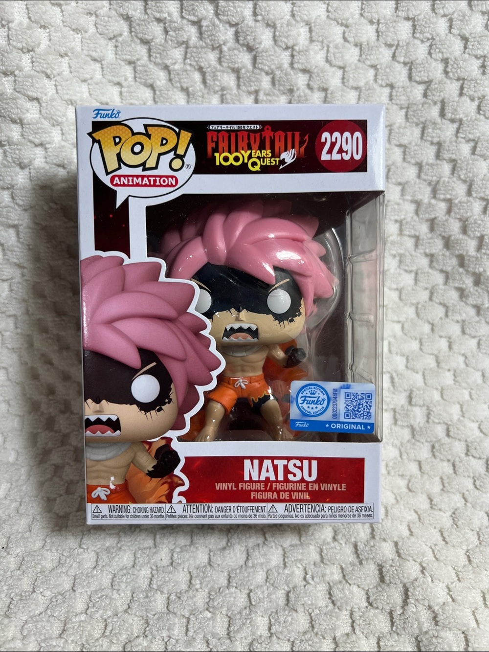 Funko Pop Fairytail 100 Years Quest Natsu Pink Hair Vinyl Figure